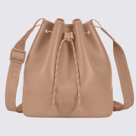 Bolsa Saco com Alça Transversal Moleca - Bege