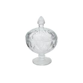 Bomboniere Com Pé Diamond L'hermitage - Vidro