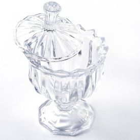 Bomboniere Com Pé Sheila Hauskraft 9,5Cm - Vidro