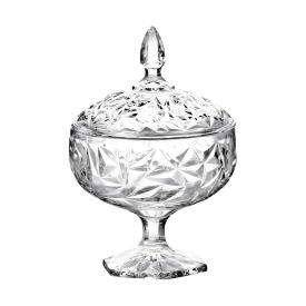 Bomboniere com Pé Ventura Hauskraft 24Cm - Transparente