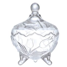 Bomboniere Com Tampa Tania 17,5Cm Hauskraft - Vidro