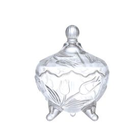 Bomboniere com Tampa Tania Hauskraft 17,5Cm - Vidro