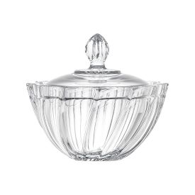 Bomboniere De Vidro Twist 370Ml Em Casa Tem Glass -  Inga