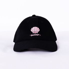 Boné Feminino Bordado Concha Boby Blues - Preto