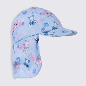 Boné Infantil Menina Stitch 1 a 3 Anos Disney Azul