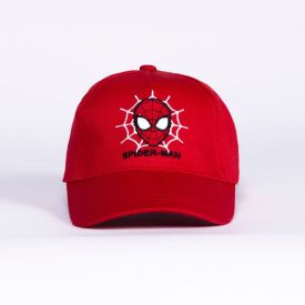 Boné Infantil Menino 1 a 3 Anos Homem-Aranha Marvel - Vermelho