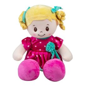 Boneca de Pelúcia Média Pink Havan Toys - HBR0325