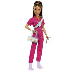 Boneca Do Filme Barbie Terno De Moda Rosa  - HPL76 