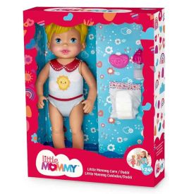 Boneca Little Mommy 32Cm Cuidados Loira Mattel - 1026