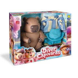 Boneco Capivara Suéter Azul Divertoys - 8387