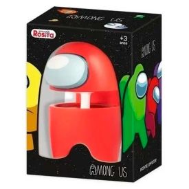 Boneco De Ação Among Us Vermelho Rosita - 1006