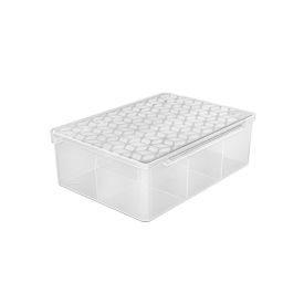 Organizador Multiuso Uz Com Divisórias 2 Litros - Transparente