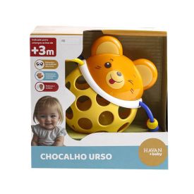 Brinquedo De Bebê Chocalho Urso Havan Baby - HBR0770