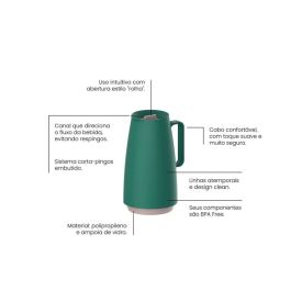 Bule Térmico Exata Tramontina 500Ml - Verde
