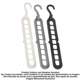 Cabide Multifuncional Plástico 5Cm Clink - Sortido