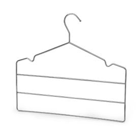 Cabide Triplo Com Cavas Para Calça Arthi - Cromado