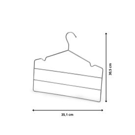 Cabide Triplo Para Calça Com Cavas Cromado Arthi