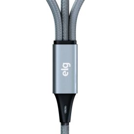 Cabo 3 Em 1 Turbo Tipo-C  Micro Usb Compatível Com Lightning Elg 1,2M