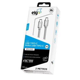 Cabo Usb Tipo-C Para Usb Tipo-C 2 Metros Elg - TC2TC2MBS