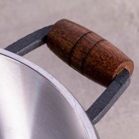 Caçarola Com Alça E Tampa De Vidro Cava 2,4Litros  - Grafite