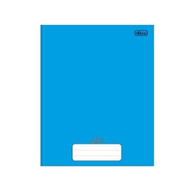 Caderno 1 Matéria Costurado Azul Mais 96 Folhas Tilibra - 116785