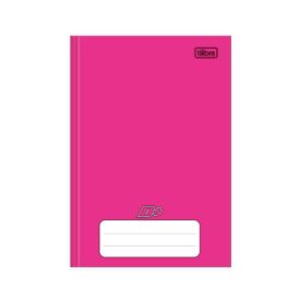 Caderno Brochura Capa Dura 1/4 Mais 96 Folhas Tilibra - Rosa