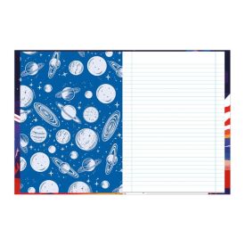 Caderno Brochura Capa Dura 1/4 Spacefly 80 Folhas Foroni - Sortido