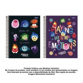 Caderno Capa Dura Papel de Carta Divertidamente 80 Folhas Foroni - Sortido