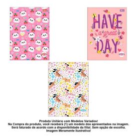 Caderno Capa Dura Universitário Pepper 80 Folhas Tilibra - Sortido