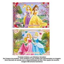 Caderno De Desenho Princesas Tilibra - Sortido