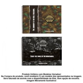 Caderno de Cartografia Adventure 80 Folhas Jandaia - Sortido