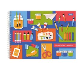 Caderno Cartografia e Desenho Pick Pro 96 Folhas Foroni - Sortido 