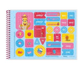 Caderno Cartografia e Desenho Plus Fini 80 Folhas Foroni - Sortido