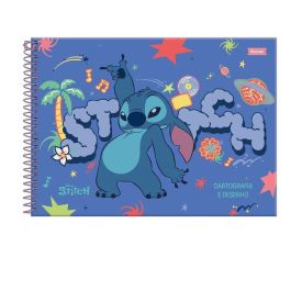 Caderno Cartografia e Desenho Stitch 80 Folhas Foroni - Sortido