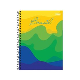 Caderno Universitário Espiral 1 Matéria Brasil Tilibra - Sortido