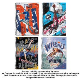 Caderno Universitário Do It 10 Matérias Tilibra - Sortido