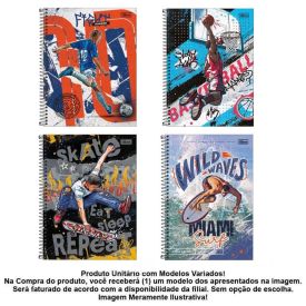 Caderno Espiral Universitário Do It 80 Folhas Tilibra - Sortido