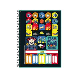 Caderno Universitário Espiral Capa Dura Show Masculino 80 Folhas Tilibra - Sortido