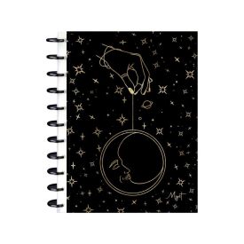 Caderno Kitdisc Myst 160 Folhas Kit Style - Preto