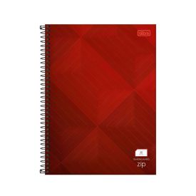 Caderno Universitário Quadriculado Zip 96 Folhas Tilibra - Sortido 