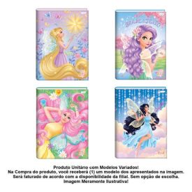 Caderno Universitário Brochura Conto de Fadas 80 Folhas Jandaia - Sortido 
