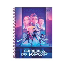 Caderno Universitário Capa Dura Guerreiras do K-Pop 160 Folhas Tilibra - Sortido