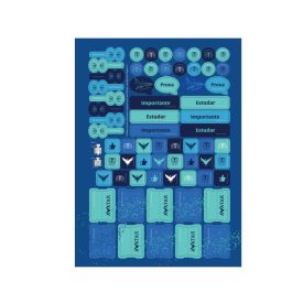 Caderno Universitário Espiral Avatar 240 Folhas Jandaia - Sortido