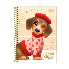 Caderno Universitário Espiral Capa Dura Brownie 80 Folhas Tilibra - Sortido