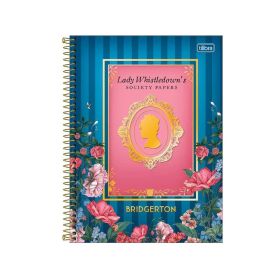 Caderno Universitário Espiral Capa Dura Connect Bridgerton 160 Folhas Tilibra - Sortido