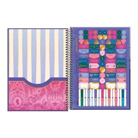 Caderno Universitário Espiral Capa Dura Connect Bridgerton 160 Folhas Tilibra - Sortido