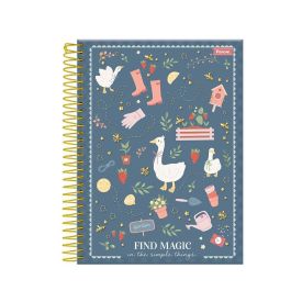 Caderno Universitário Espiral College Milly 160 Folhas Foroni - Sortido