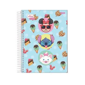 Caderno Universitário Espiral Disney Emoji 80 Folhas Jandaia - Sortido