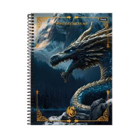 Caderno Universitário Espiral Drakos 160 Folhas Foroni - Sortido