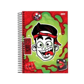 Caderno Universitário Espiral Enaldinho 80 Folhas Jandaia - Sortido